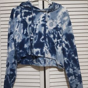 Blue Tie-Dye Women's Hoodie